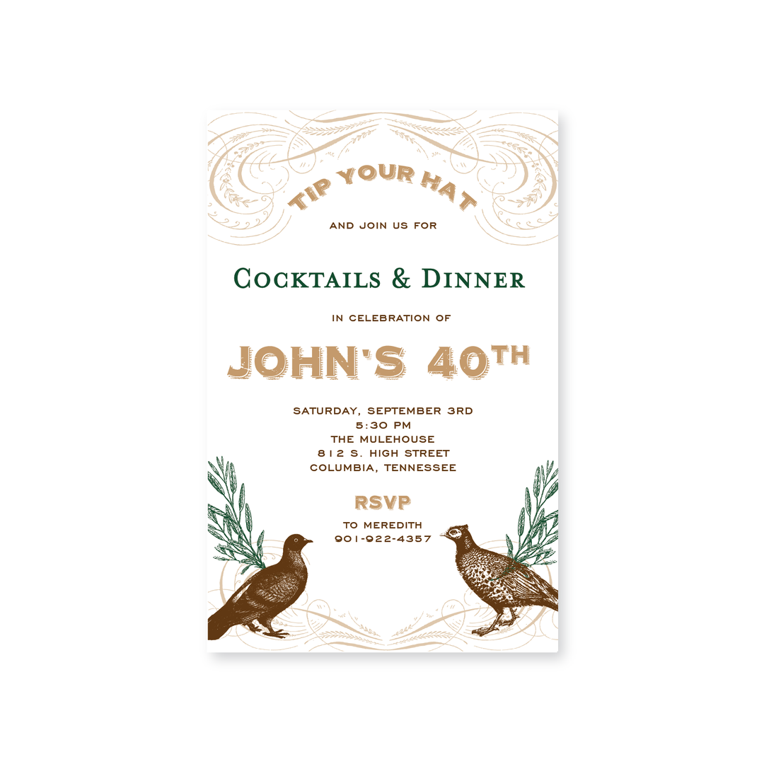 Pheasant Invitations