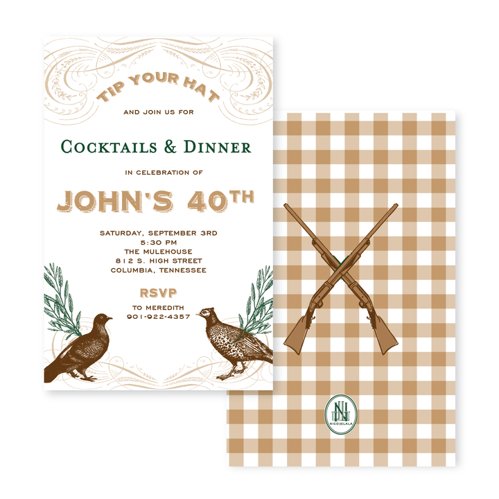 Pheasant Invitations
