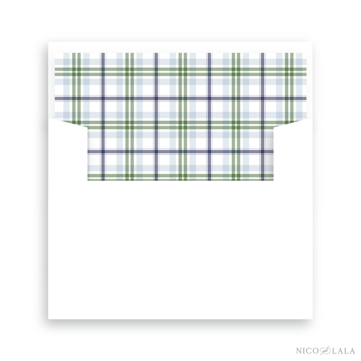 Oh What Fun Christmas Card Lined Envelopes