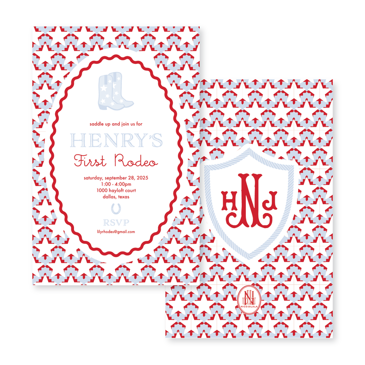 Rodeo Birthday Invitations