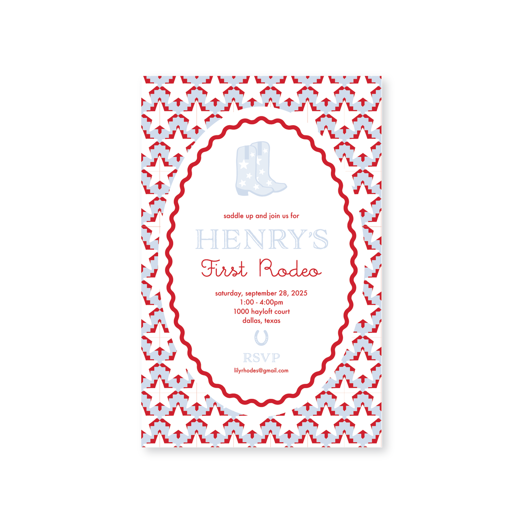 Rodeo Birthday Invitations