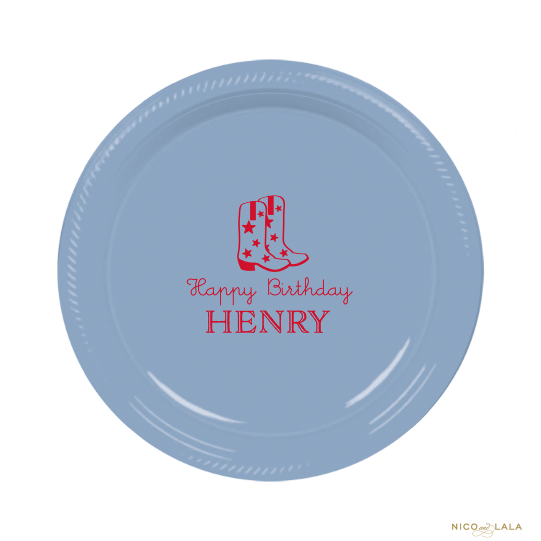 Rodeo Birthday Plates