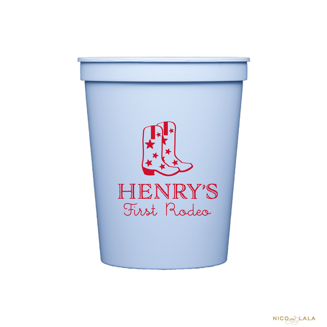 Rodeo Birthday Cups