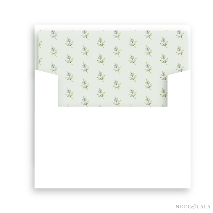 Stockings Christmas Card Lined Envelopes