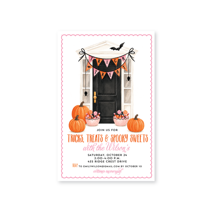 Trick or Treat Invitations