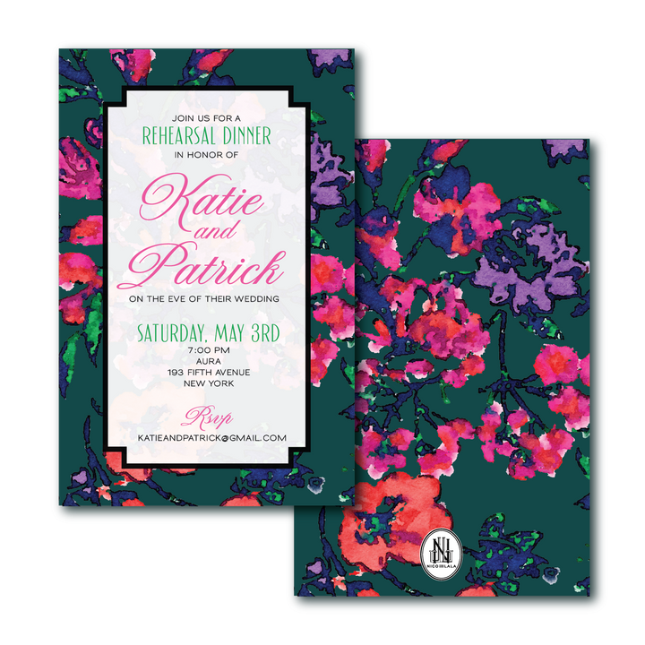 Watercolor Floral Invitations