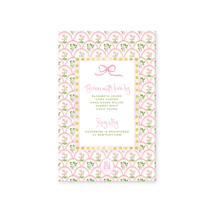 Watercolor Bow Invitations, Pink