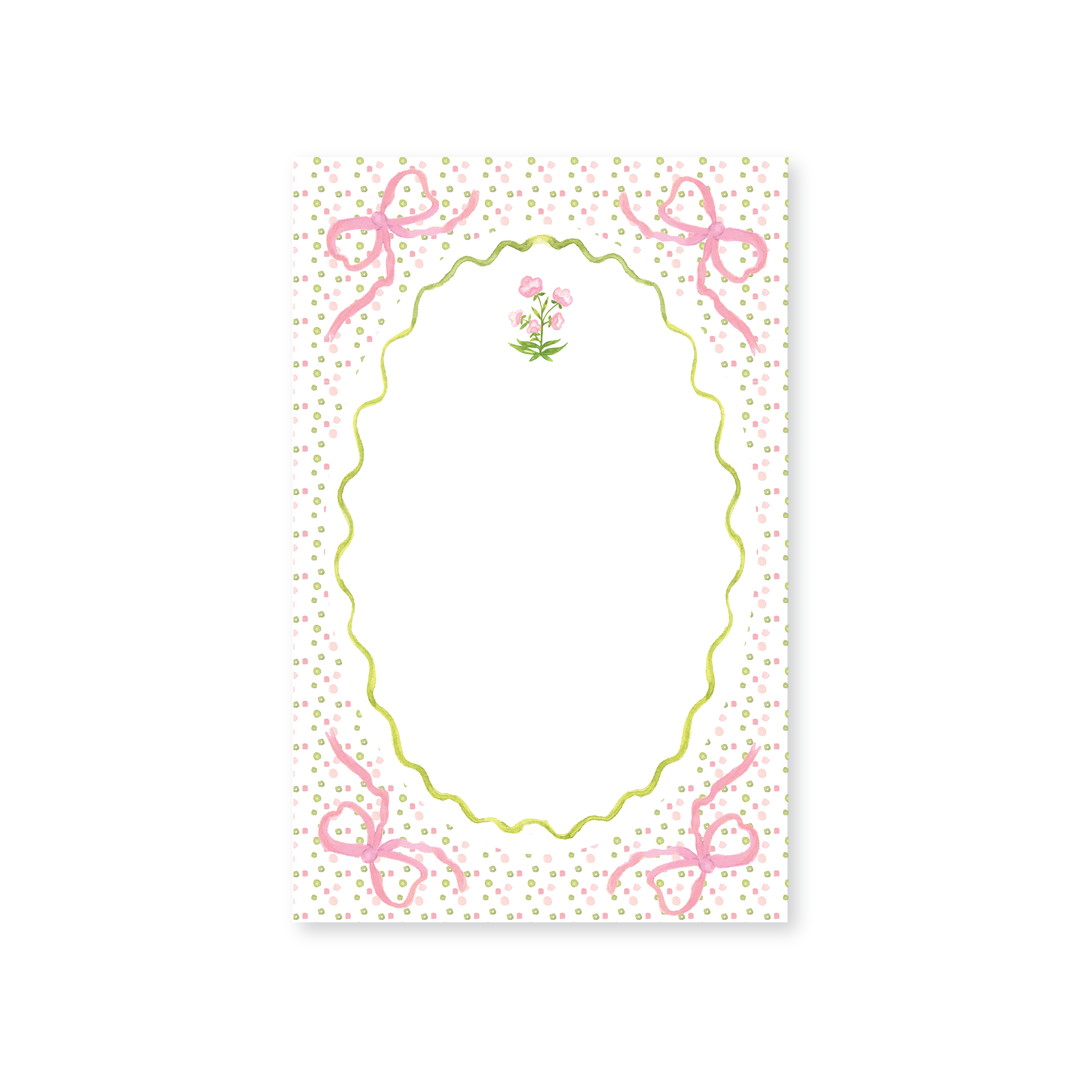 Watercolor Bow Invitations, Pink