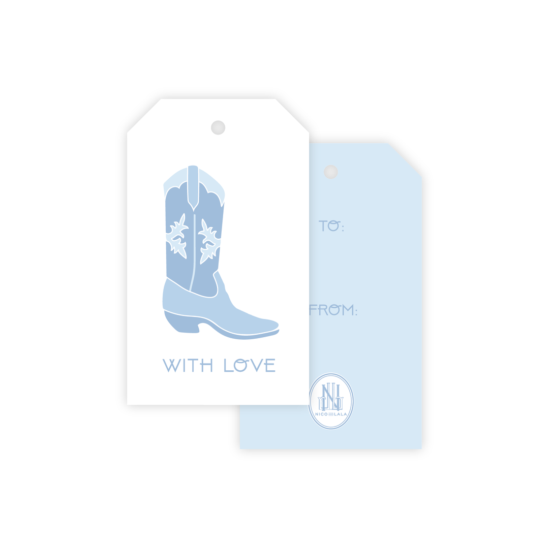 With Love Boots Gift Tags