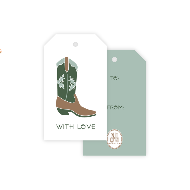 With Love Boots Gift Tags