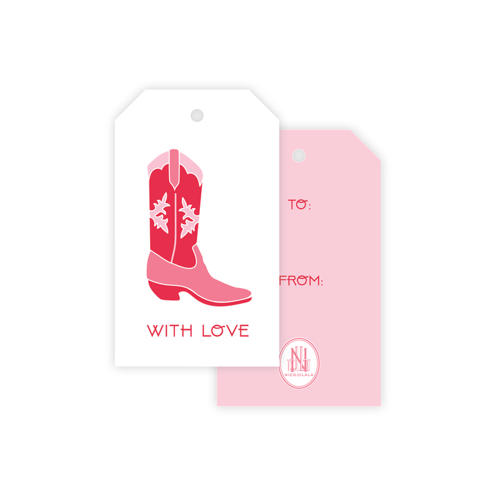 With Love Boots Gift Tags