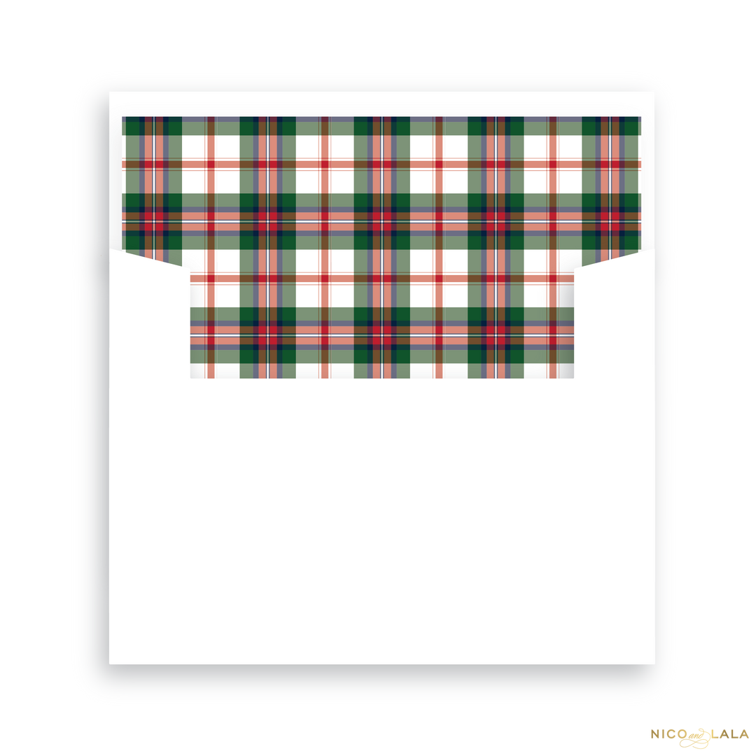 Wonder and Delight Christmas Card Lined Envelopes