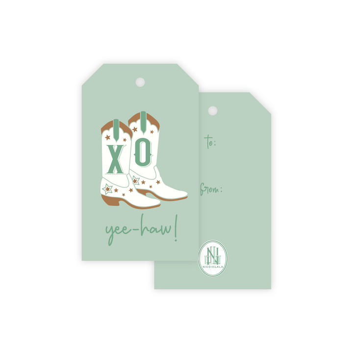 XO Boots Gift Tags