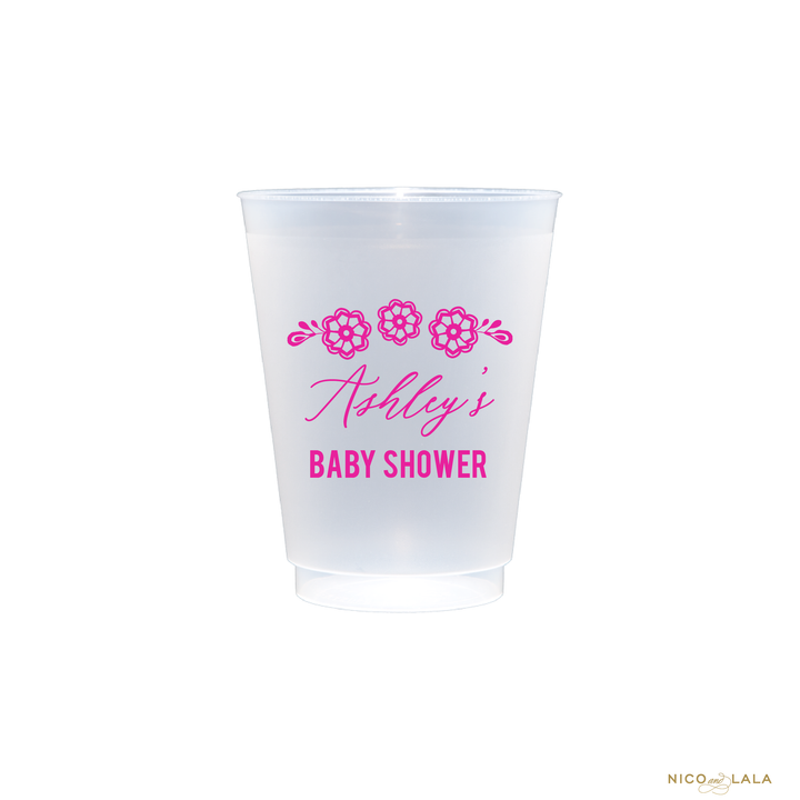 FIESTA BABY SHOWER SHATTERPROOF CUPS