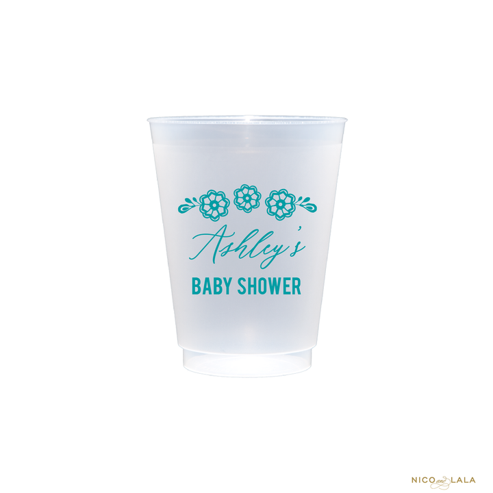 FIESTA BABY SHOWER SHATTERPROOF CUPS