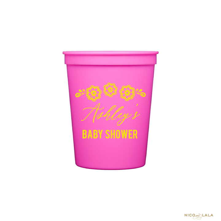 FIESTA BABY SHOWER STADIUM CUPS