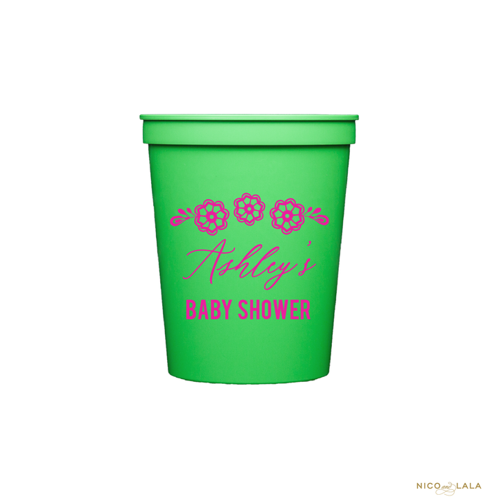 FIESTA BABY SHOWER STADIUM CUPS