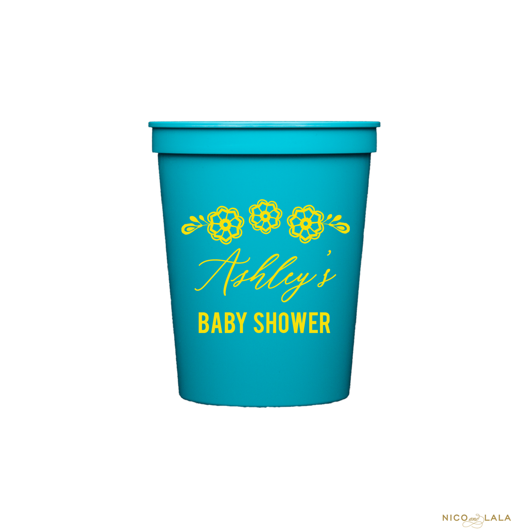 FIESTA BABY SHOWER STADIUM CUPS