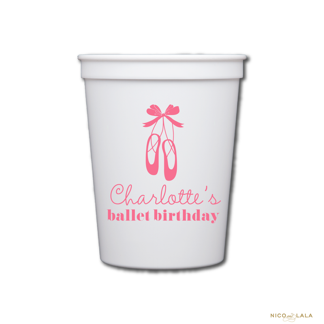 Ballerina Birthday Cups