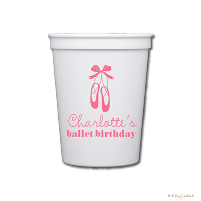Ballerina Birthday Cups