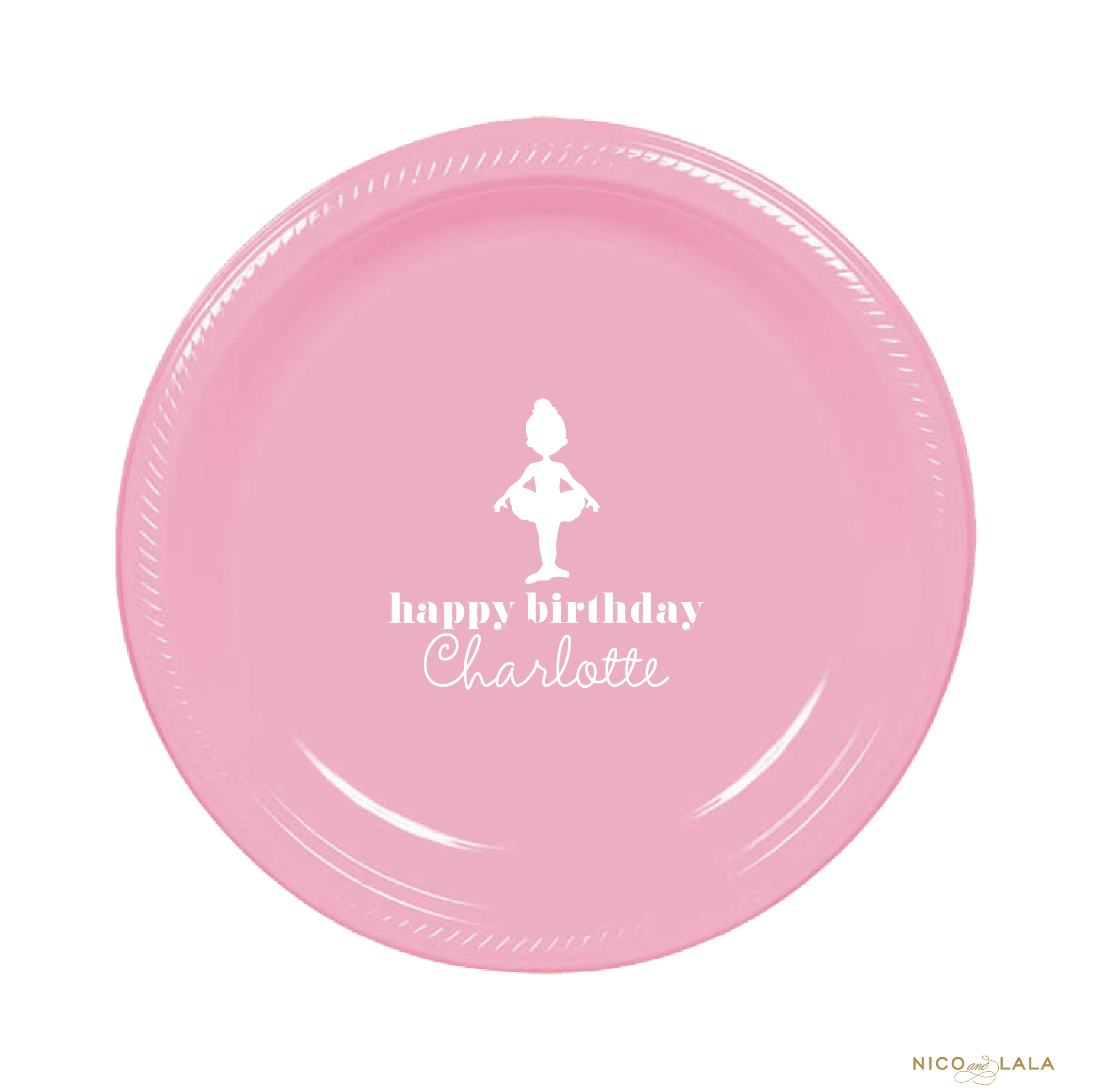 Ballerina Birthday Plates