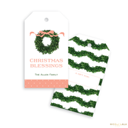Boxwood Blessings Christmas Gift Tags