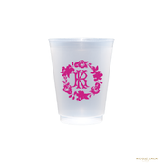 Bright Floral Wreath Shatterproof Cups