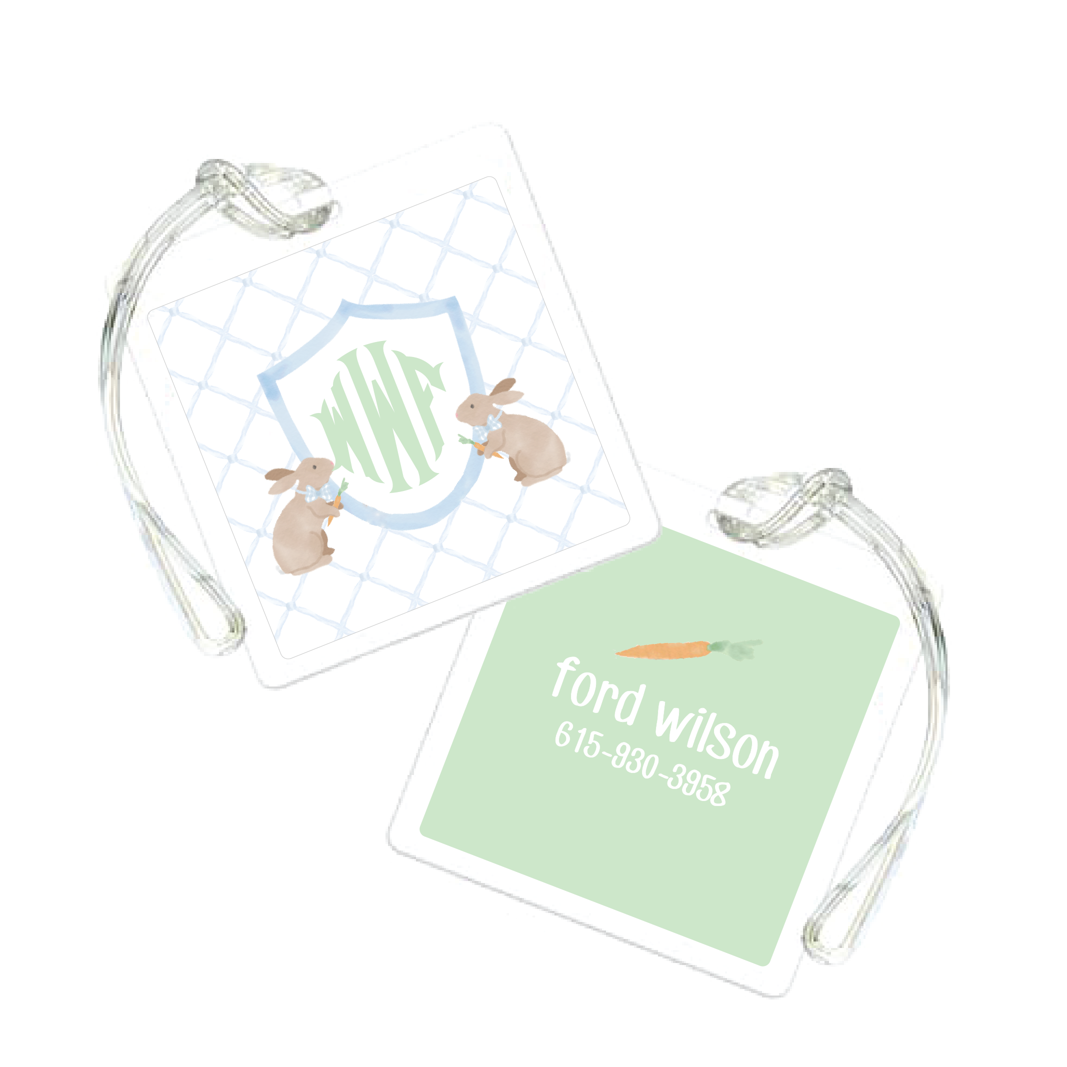 Baby Bag Tags Nico and Lala