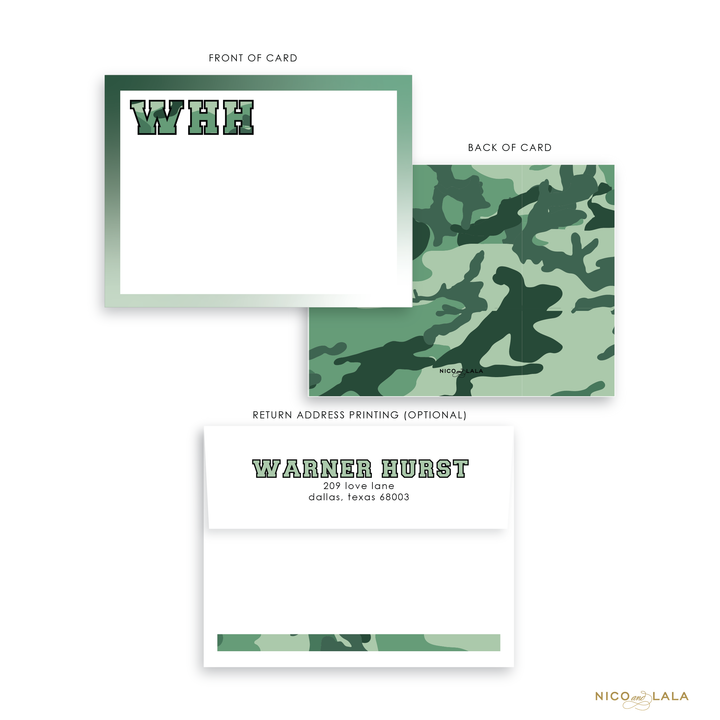 Camo Stationery