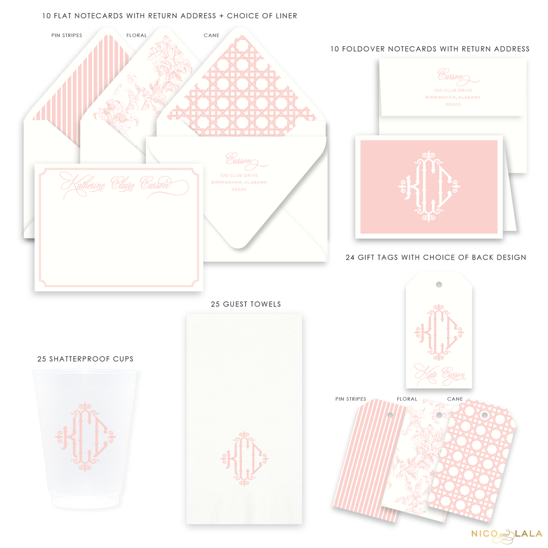 Charleston Monogram Gift Set