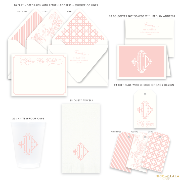 Charleston Monogram Gift Set