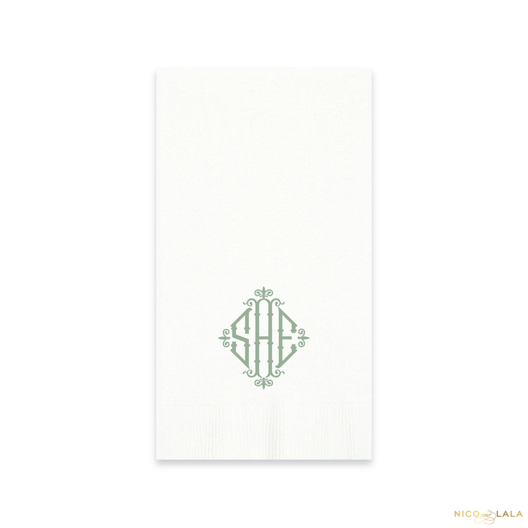 Charleston Monogram Guest Towels