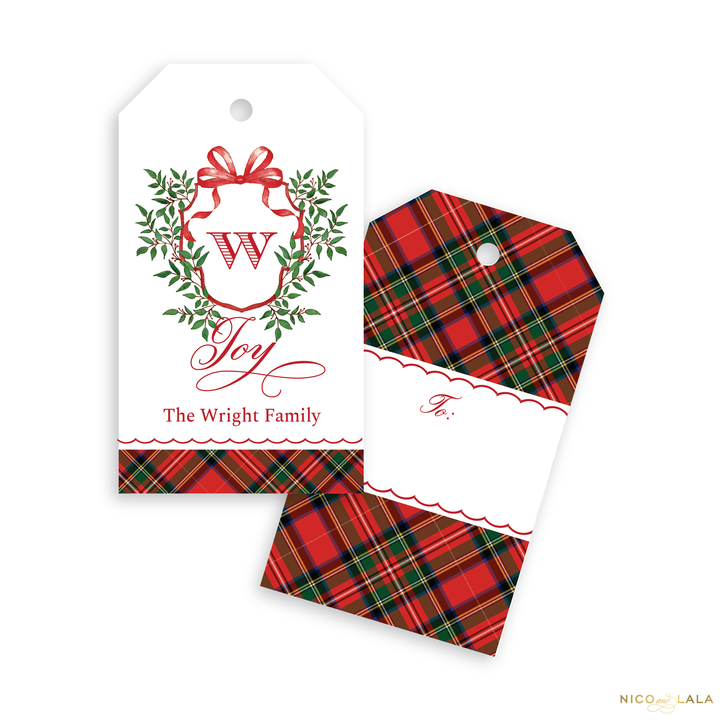 Christmas Crest Christmas Gift Tags