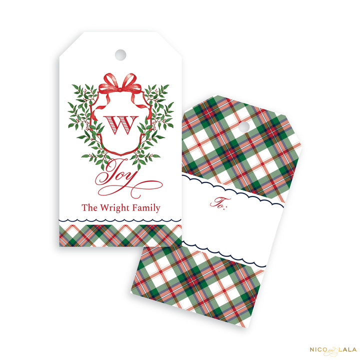 Christmas Crest Christmas Gift Tags