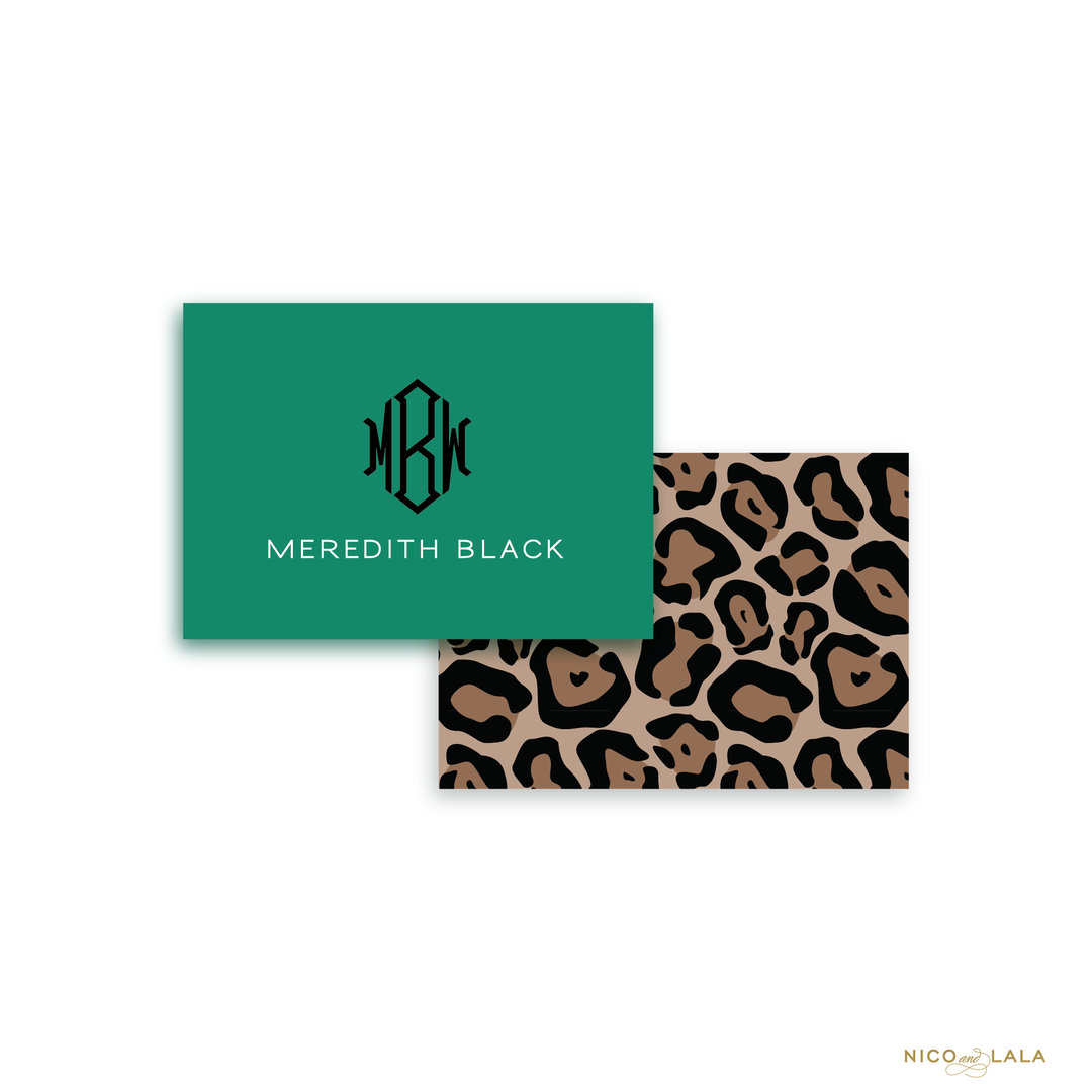 Classic Leopard Calling Cards