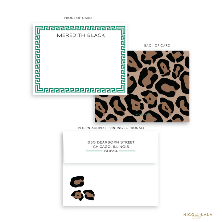 Classic Leopard Stationery