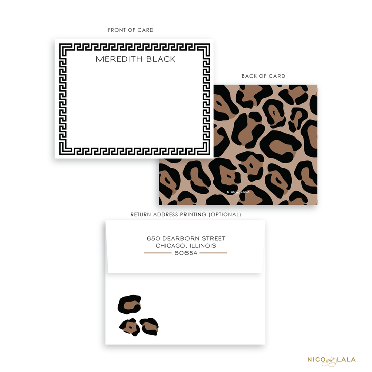 Classic Leopard Stationery