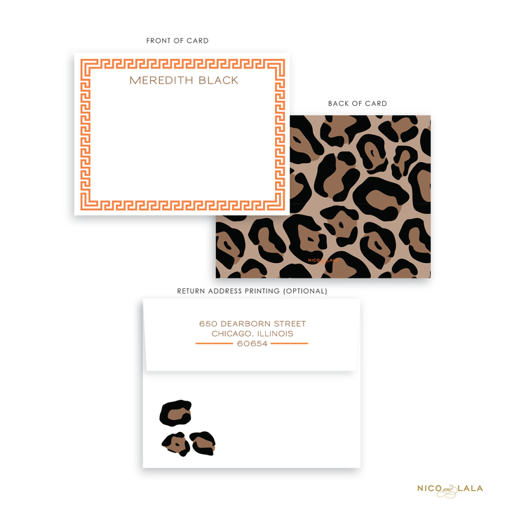 Classic Leopard Stationery