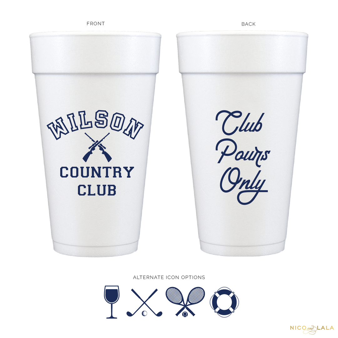 Country Club Foam Cups