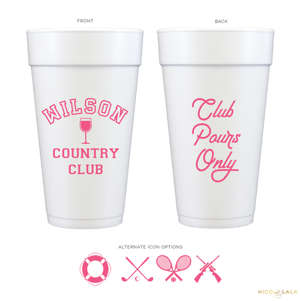 Country Club Foam Cups