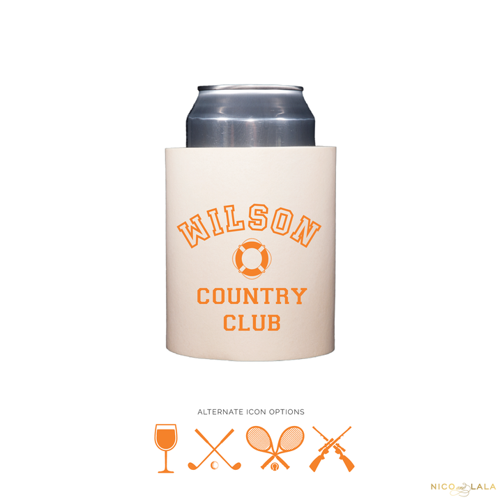 Retro Country Club Koozies