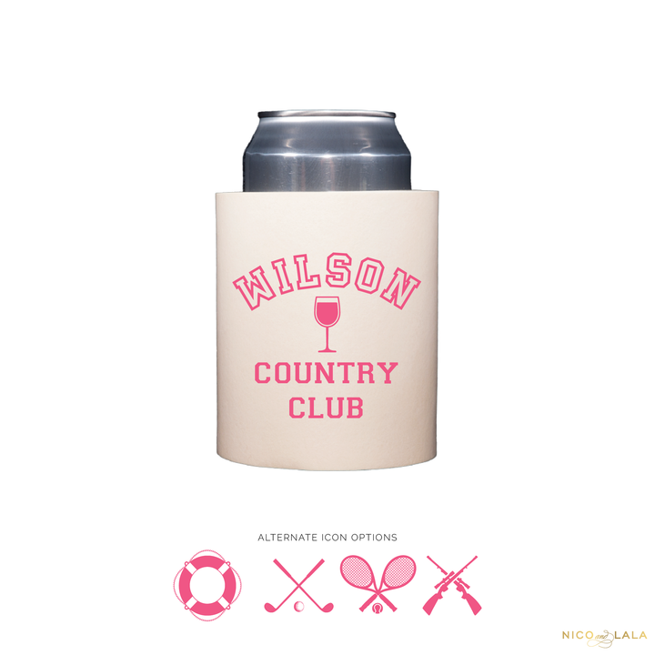 Retro Country Club Koozies