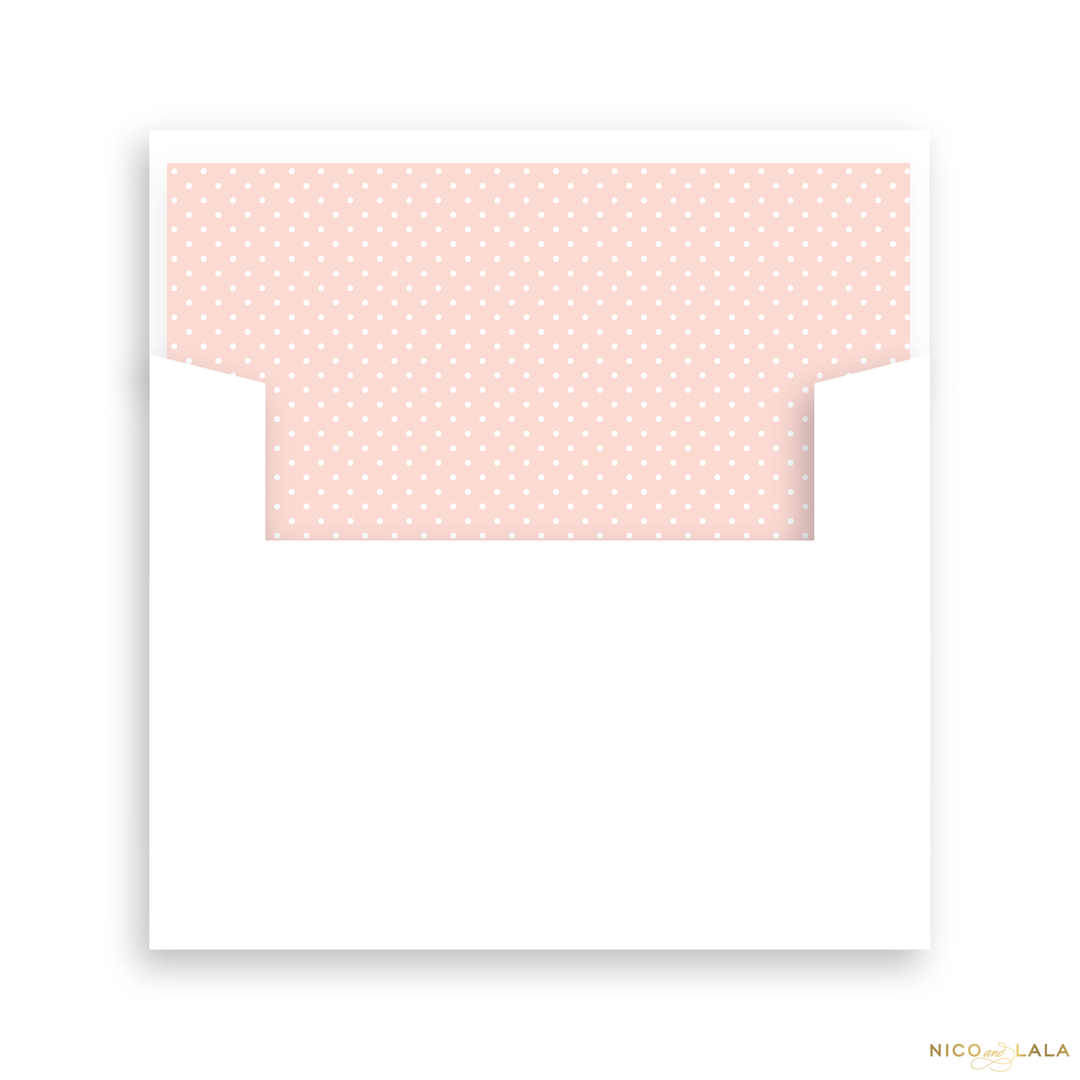 Cross Birth Announcement Lined Envelopes