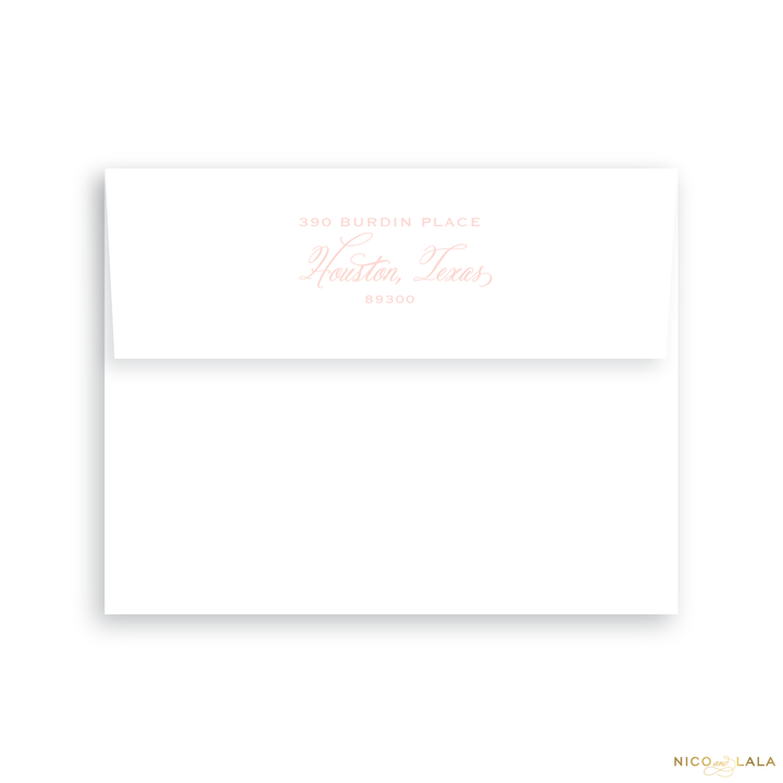 Cross Birth Announcement Return Address Printing
