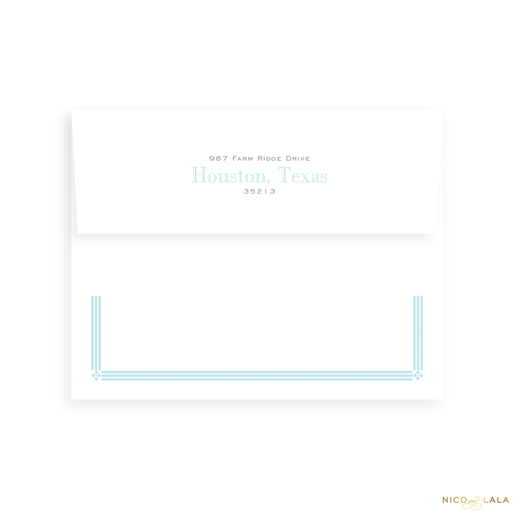 Elephant Birth Announcement Return Address Printing
