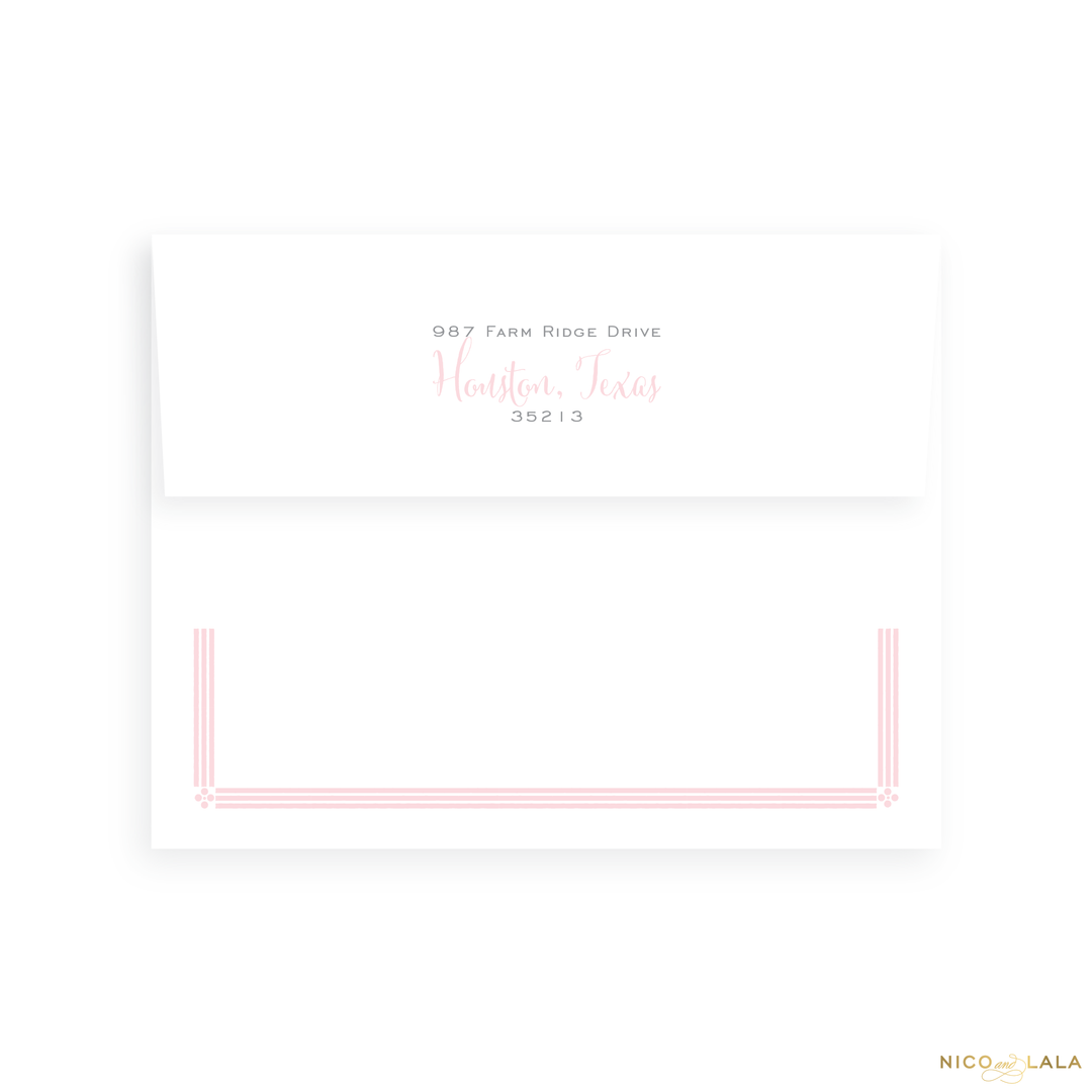 Elephant Birth Announcement Return Address Printing