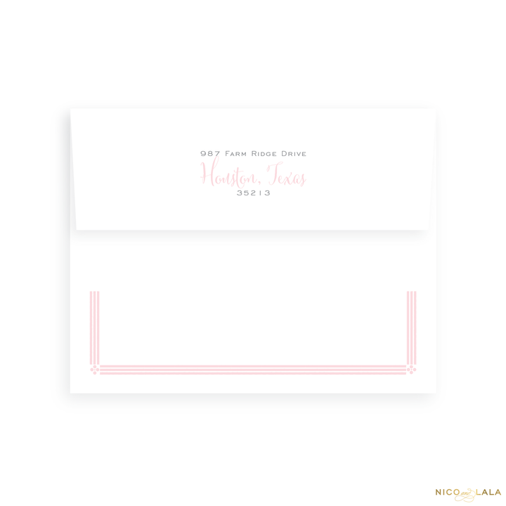 Elephant Birth Announcement Return Address Printing