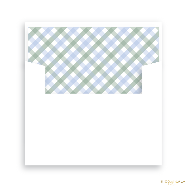 Joy Christmas Card with Rounded Corners, Lined Envelopes