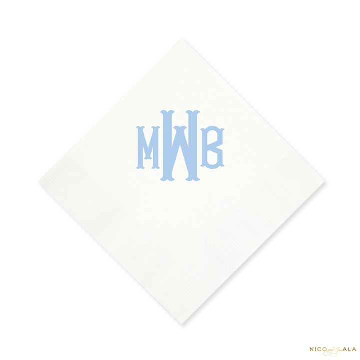 Fishtail Monogram Napkins