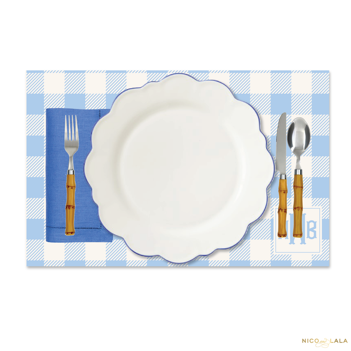 Fishtail Monogram Placemats